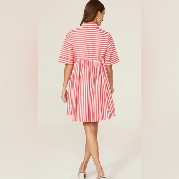 Kate Spade Julia Stripe Swing Shirtdress - Picture 4 of 6